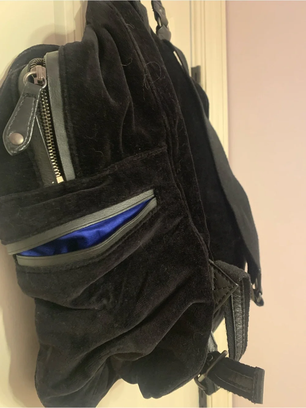 Juicy Couture Black Velvet Backpacky